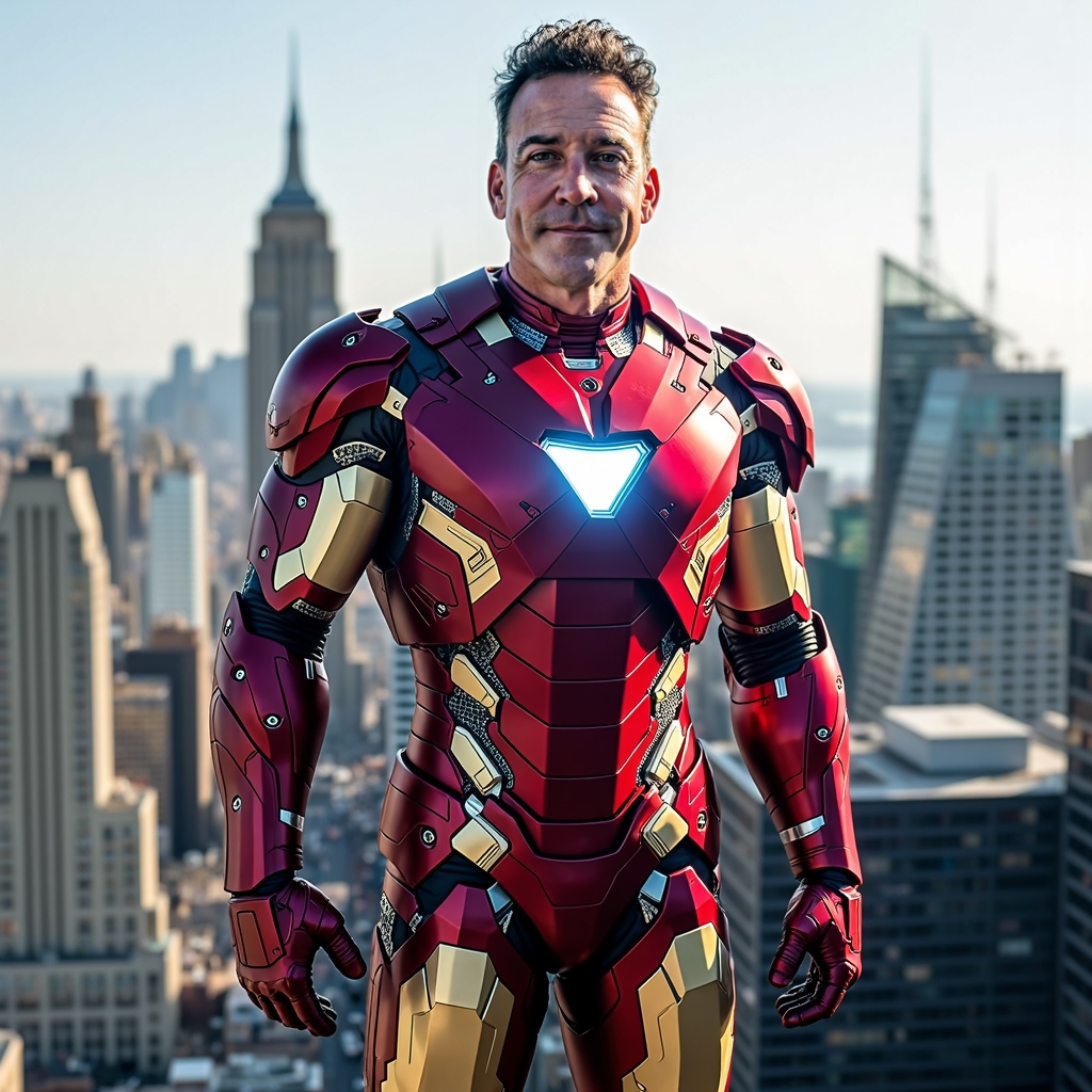 muscular medium shot sci fiphotog-FLUX TRAIN jon40